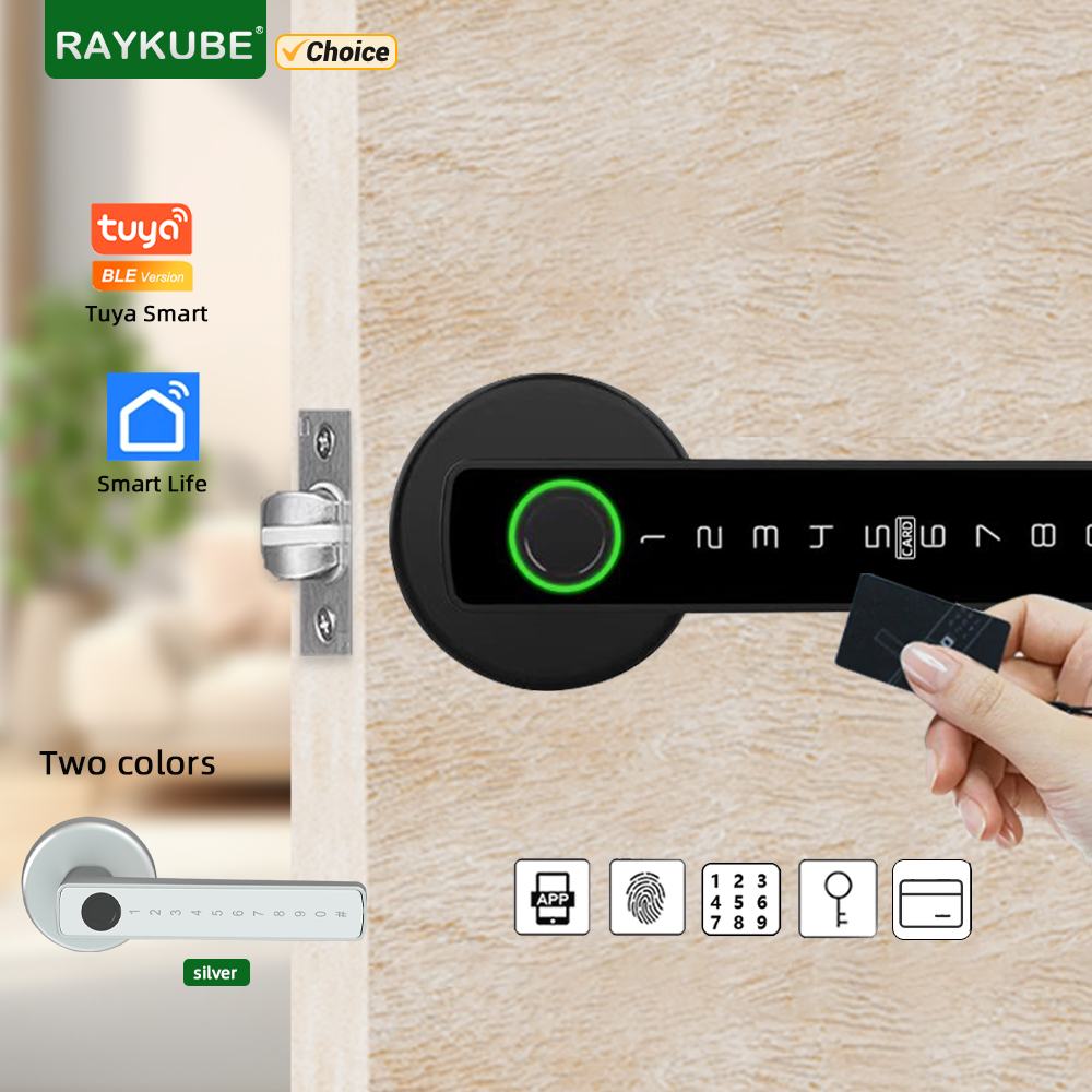 Smart Garden Gate Lock - RAYKUBE M5 Tuya BLE Smart Fingerprint