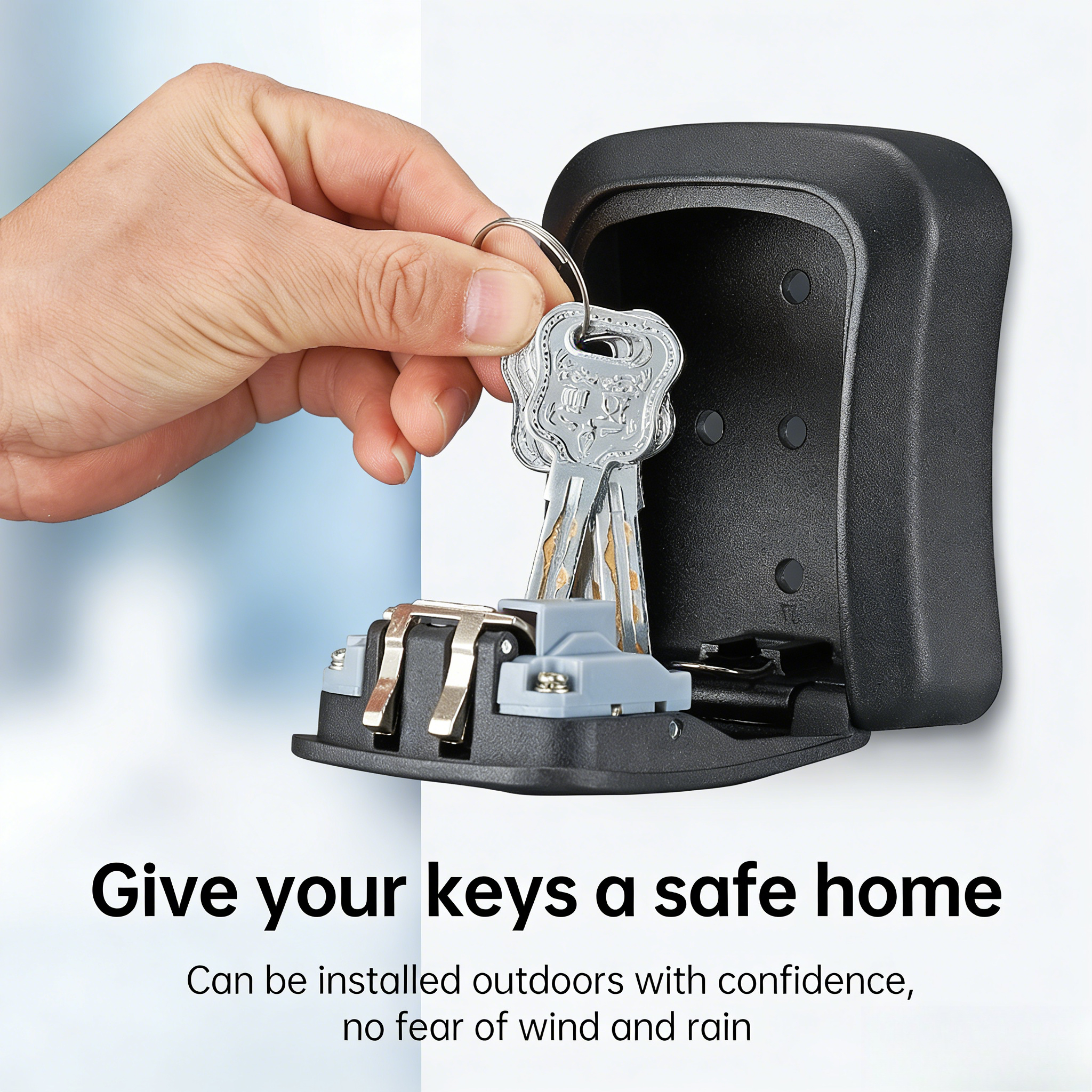 Smart Garden Gate Lock - LUXROB Key Lock Box 4-digit Code