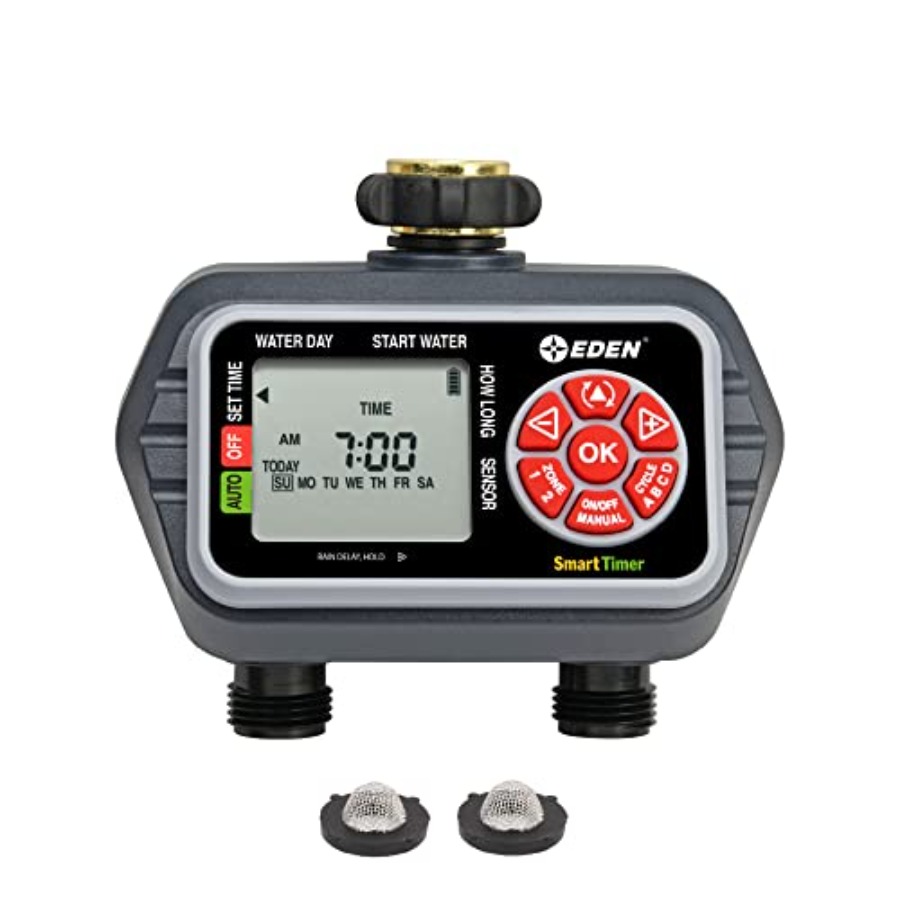 Smart Garden Water Timer - 93412 Programmable Digital Water Timer 2-Zone