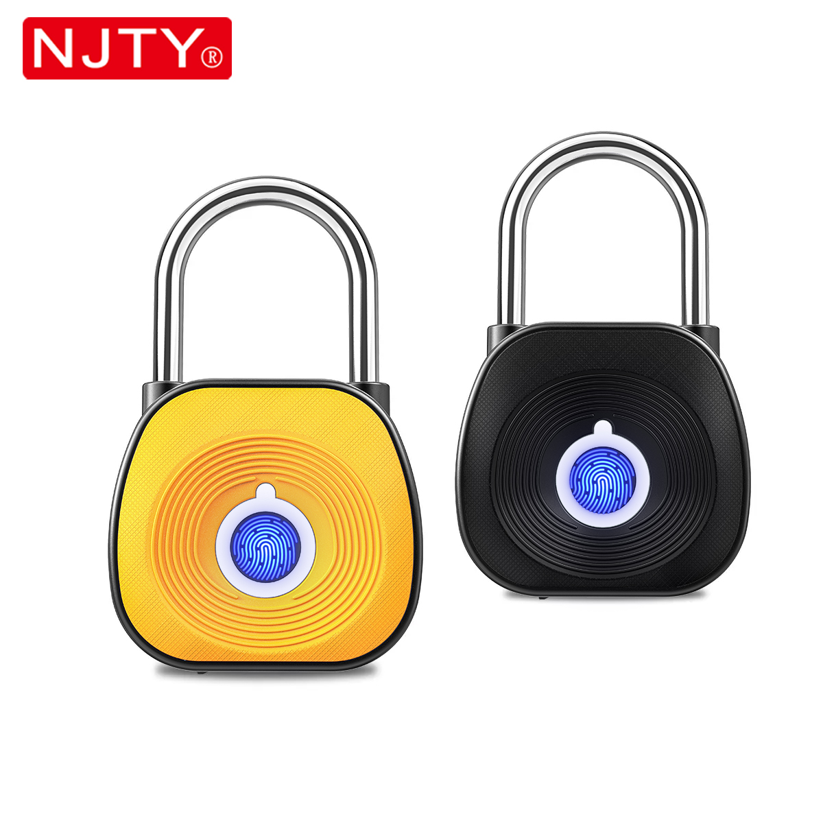 Smart Garden Gate Lock - NJTY Fingerprint Padlock Digital Padlocks High