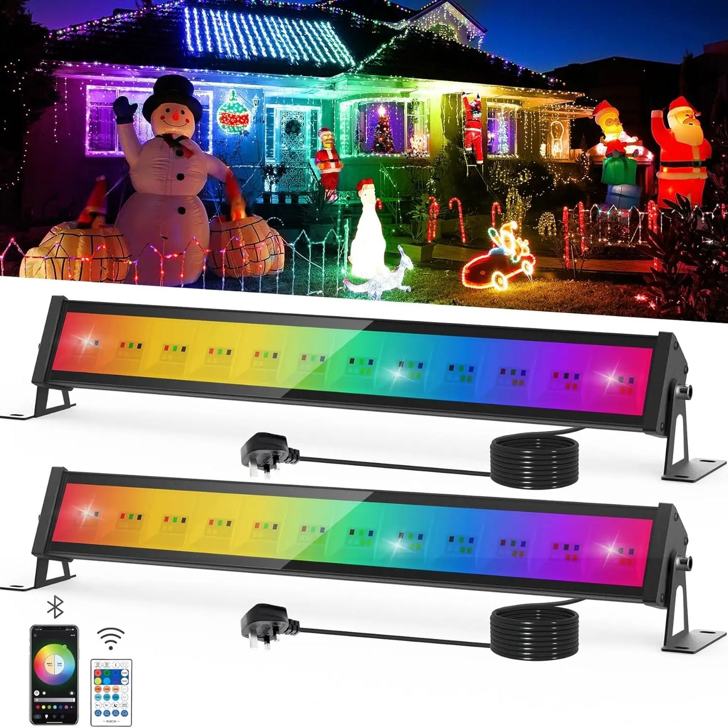 50W RGB LED Floodlight Bar Wit - Smart Garden Uk recensione e prezzo