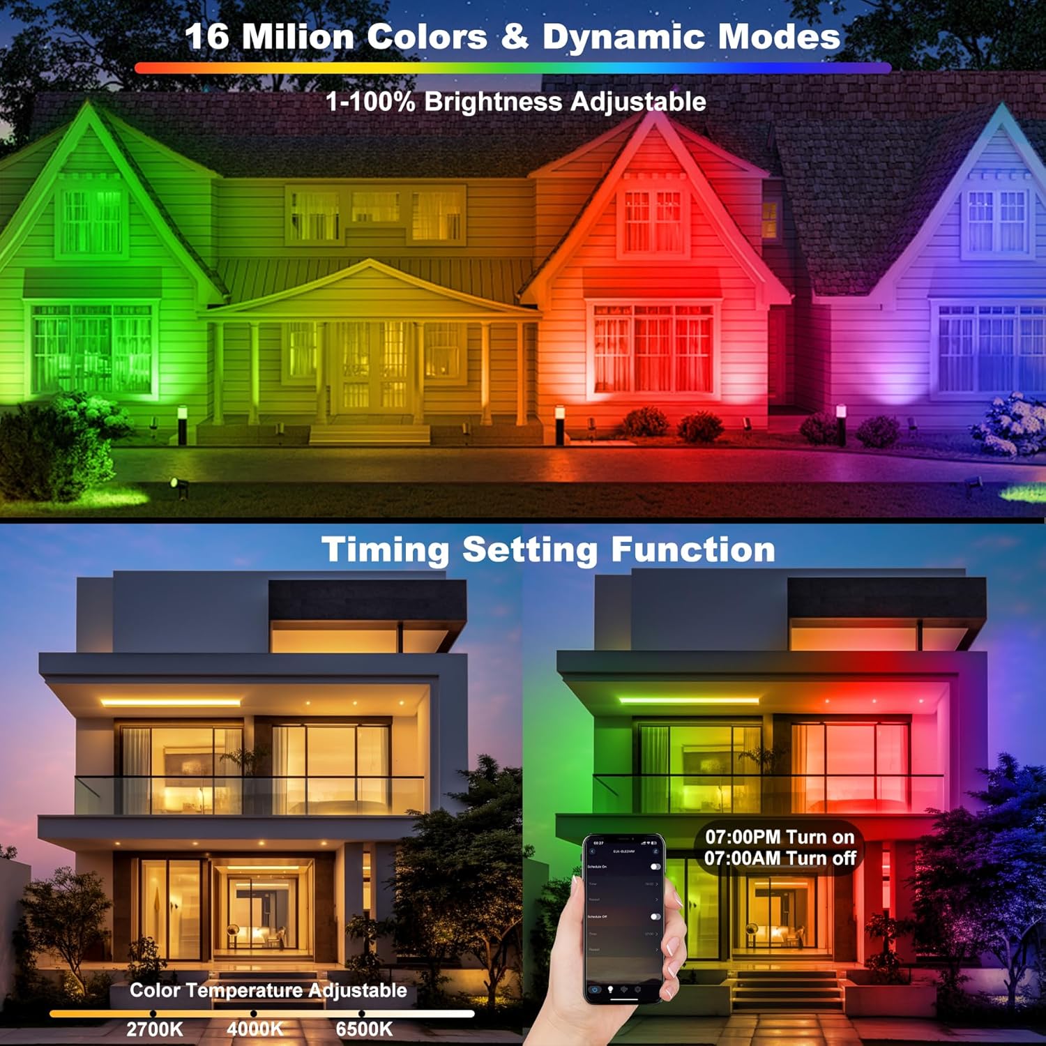 50W RGB LED Floodlight Bar Wit - Smart Garden Uk recensione e prezzo