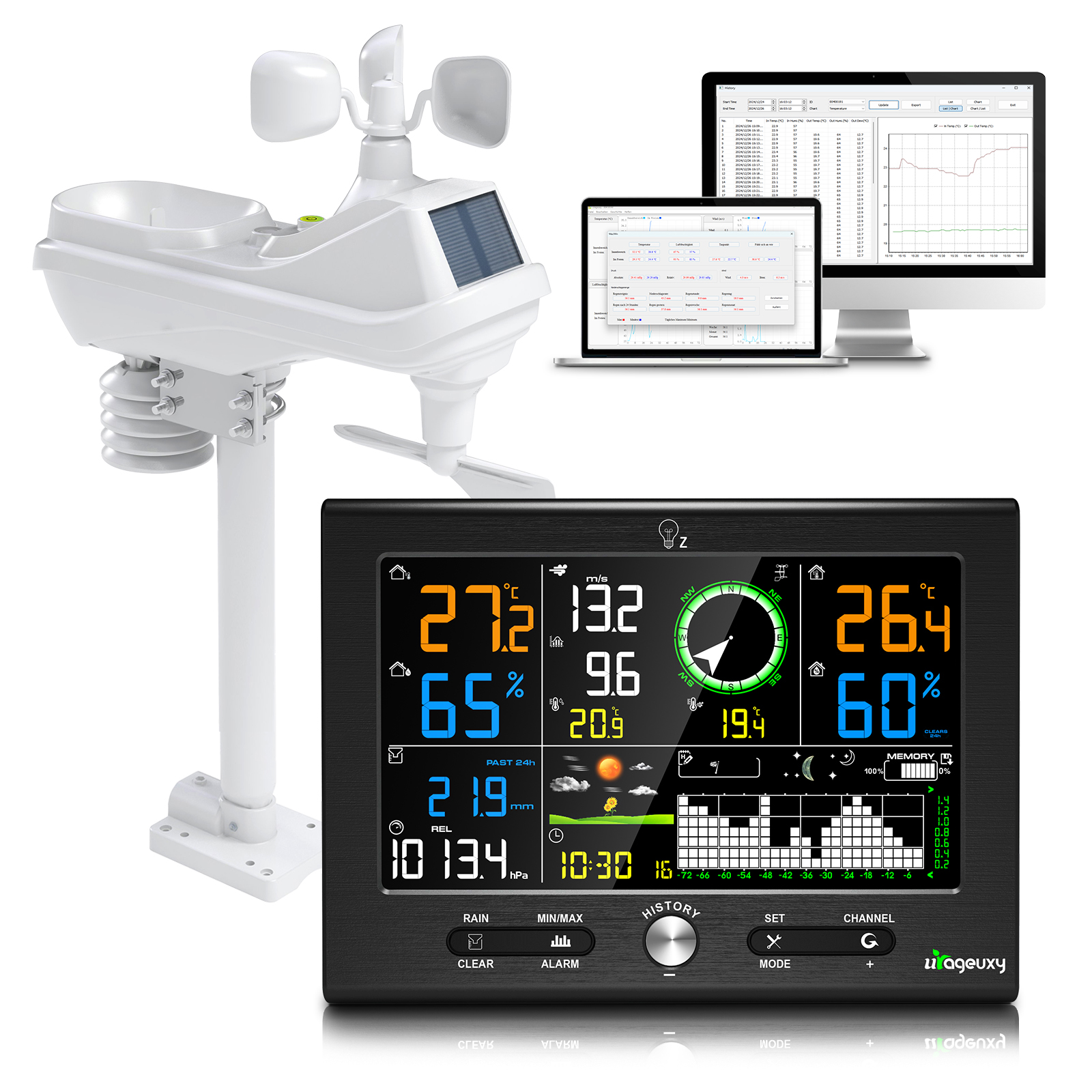 150m Range Wireless Weather St - Rain Gauge Digital recensione e prezzo
