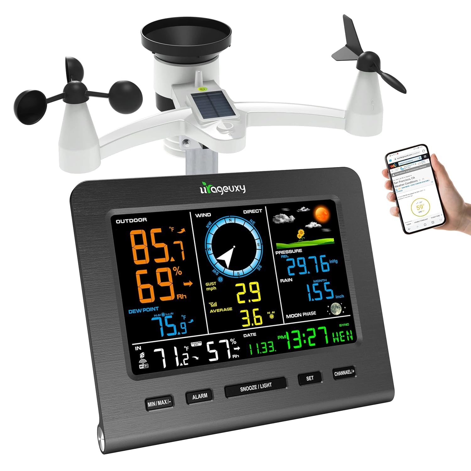 2025 WiFi Weather Station Indo - Rain Gauge Digital recensione e prezzo