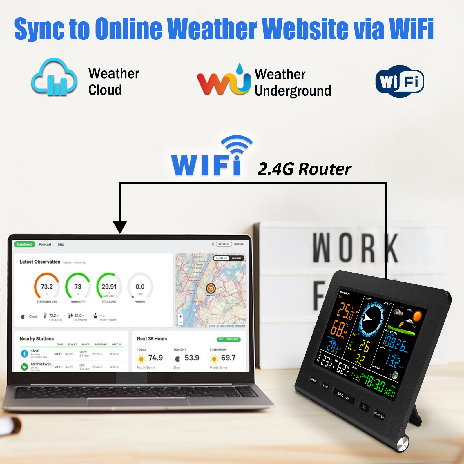 2025 WiFi Weather Station Indo - Rain Gauge Digital recensione e prezzo