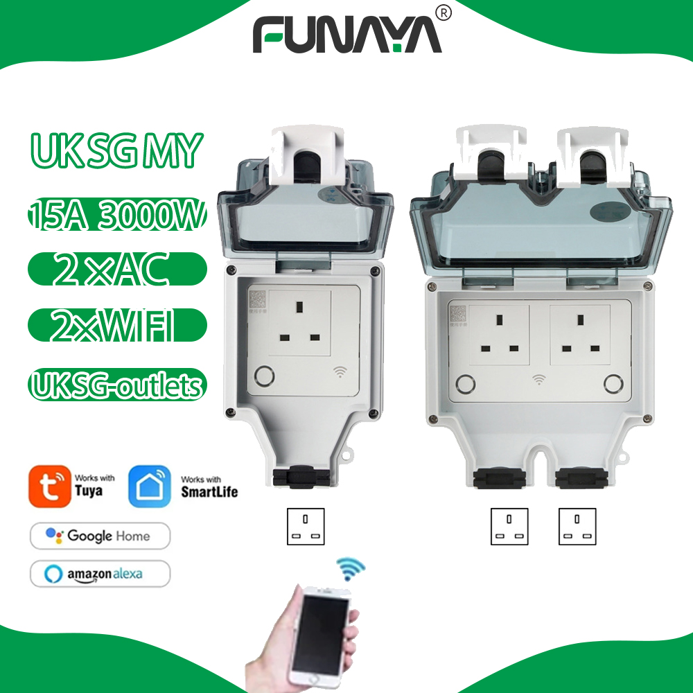 Tuya WIFI Smart Outdoor Socket - Smart Garden Uk recensione e prezzo