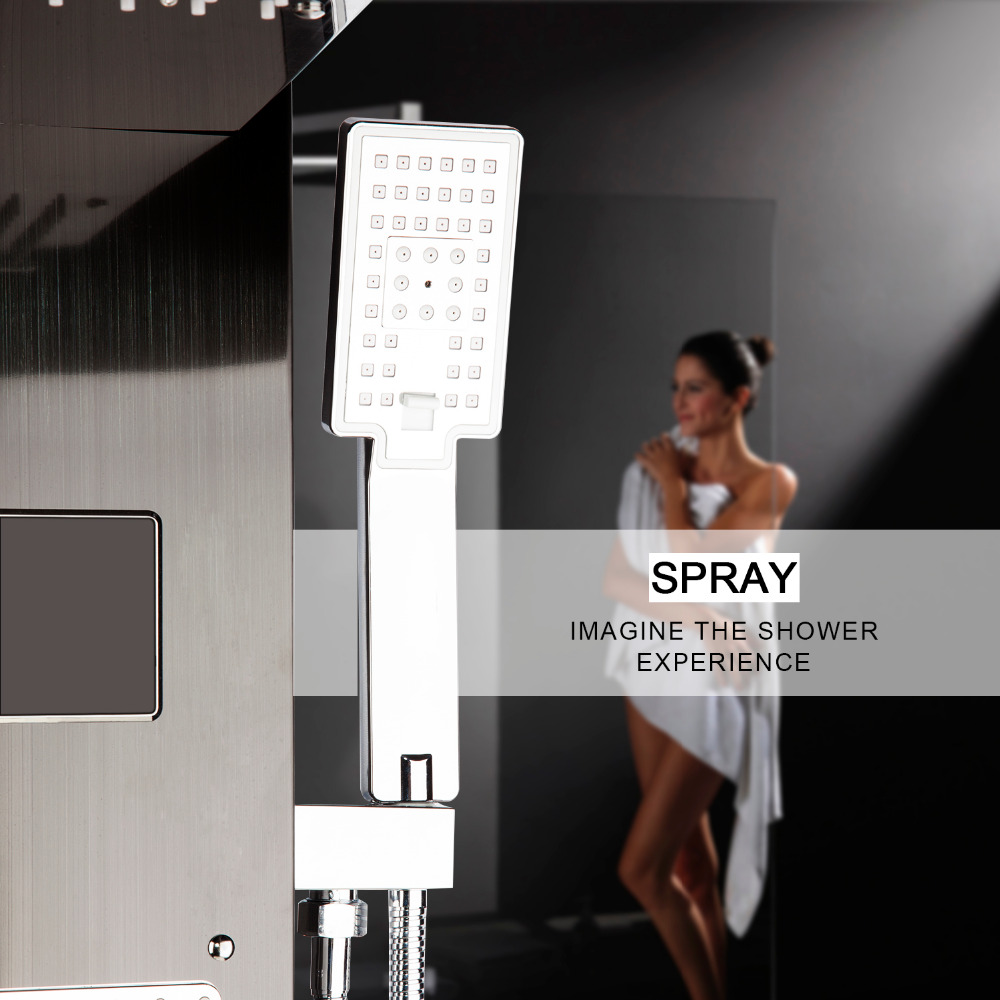 KEMAIDI Black LED Shower Panel - Rain Gauge Digital recensione e prezzo