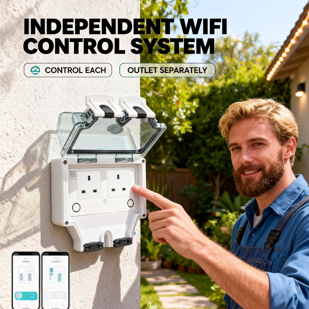 Tuya WIFI Smart Outdoor Socket - Smart Garden Uk recensione e prezzo