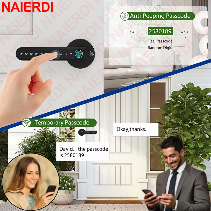 NAIERDI Smart Fingerprint Door - Smart Garden Gate Lock recensione e prezzo