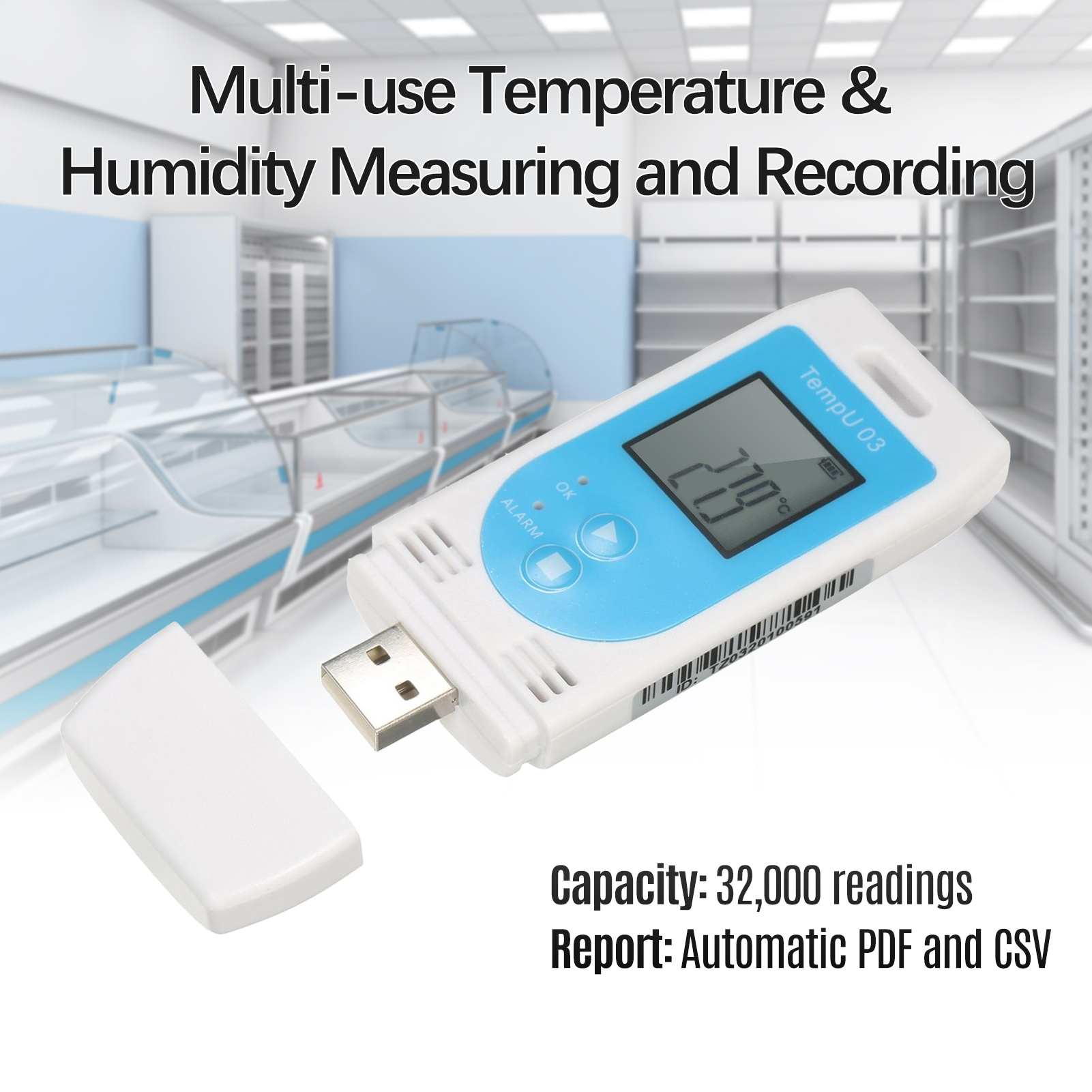 USB Temperature Humidity Logge - Rain Gauge Digital recensione e prezzo