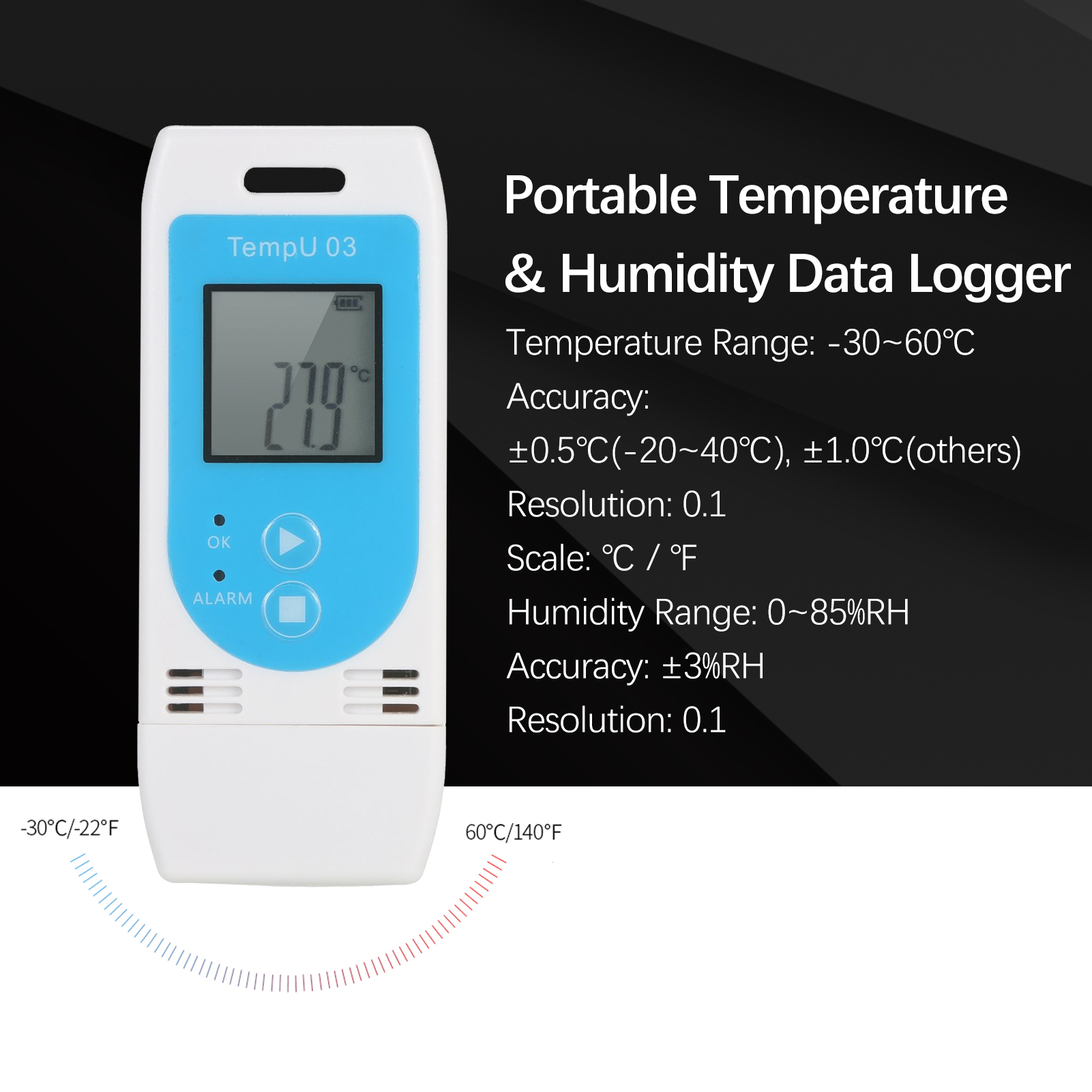 USB Temperature Humidity Logge - Rain Gauge Digital recensione e prezzo