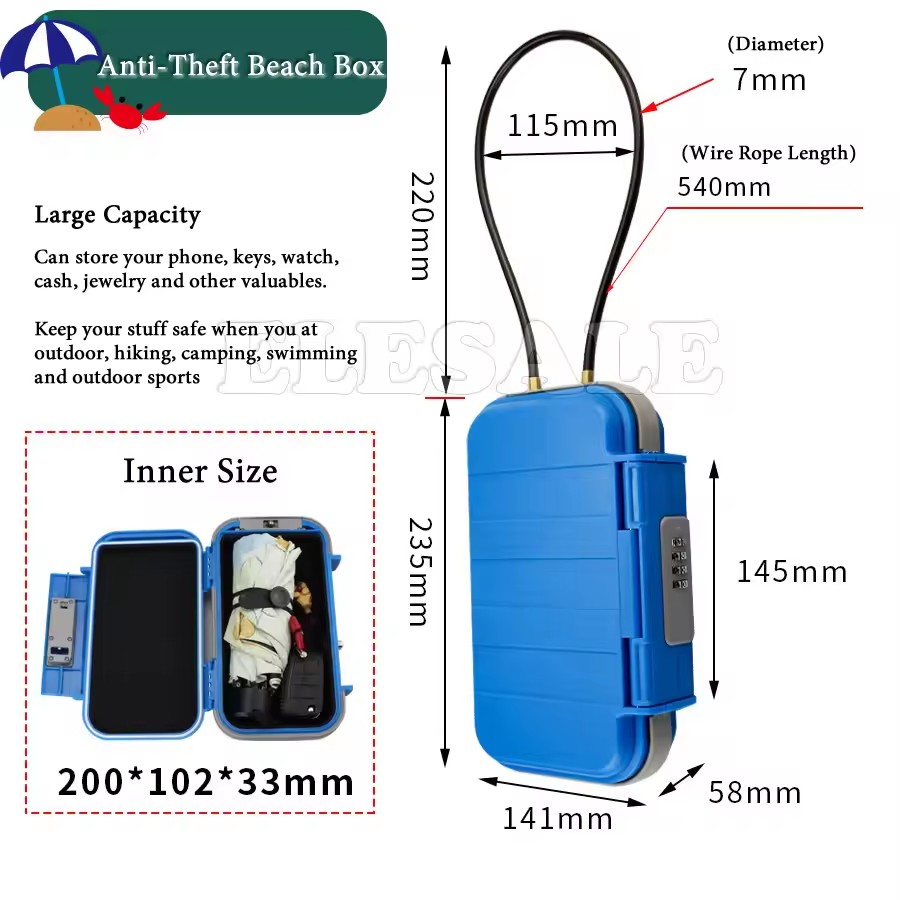 Creative Portable 4-digit Comb - Smart Garden Gate Lock recensione e prezzo