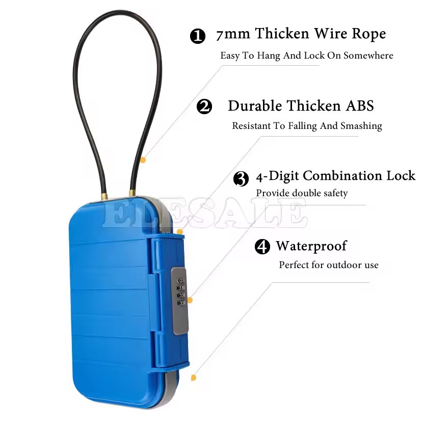 Creative Portable 4-digit Comb - Smart Garden Gate Lock recensione e prezzo