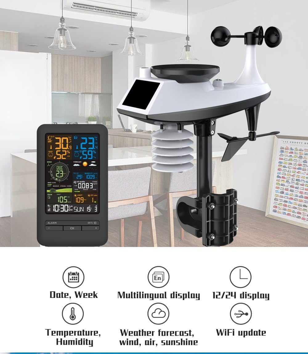 WiFi Weather Station for Smart - Rain Gauge Digital recensione e prezzo
