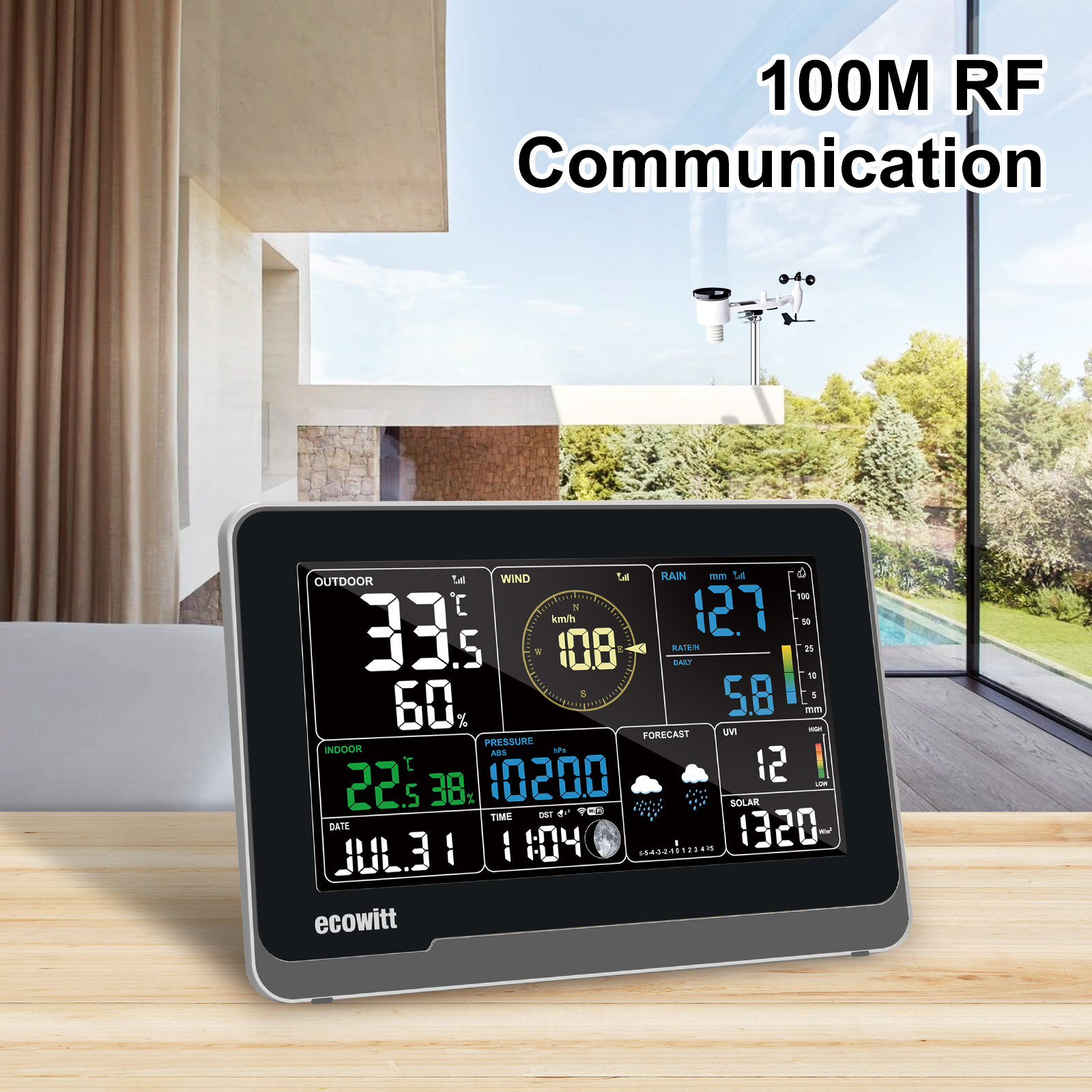 Ecowitt WS3900 Wi-Fi Weather S - Rain Gauge Digital recensione e prezzo