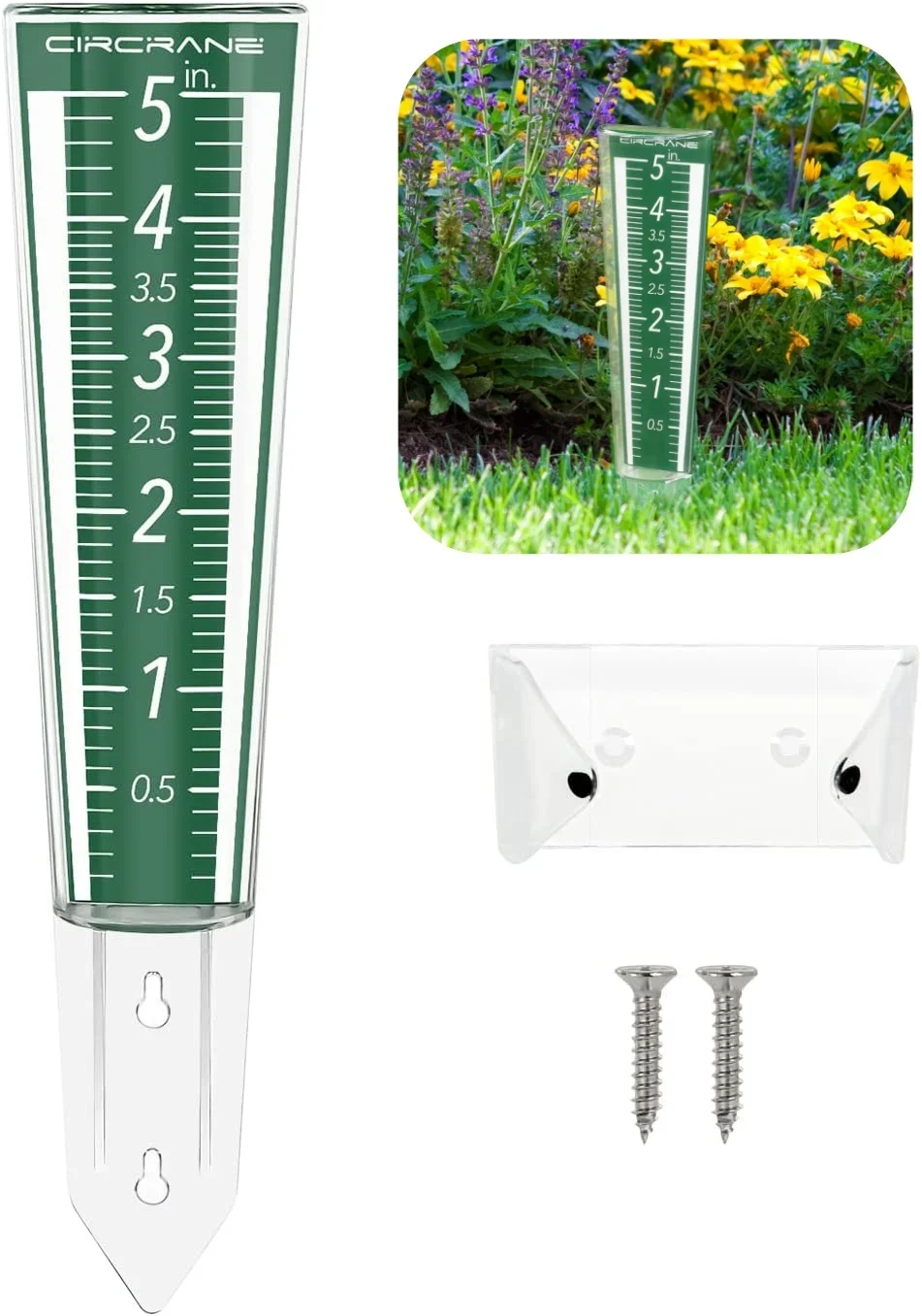 5 Inch Capacity Rain GaugeOutd - Rain Gauge Digital recensione e prezzo