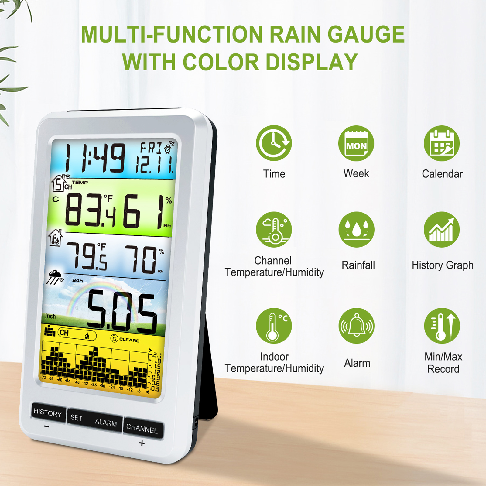 Wireless Digital Pluviometer w - Rain Gauge Digital recensione e prezzo