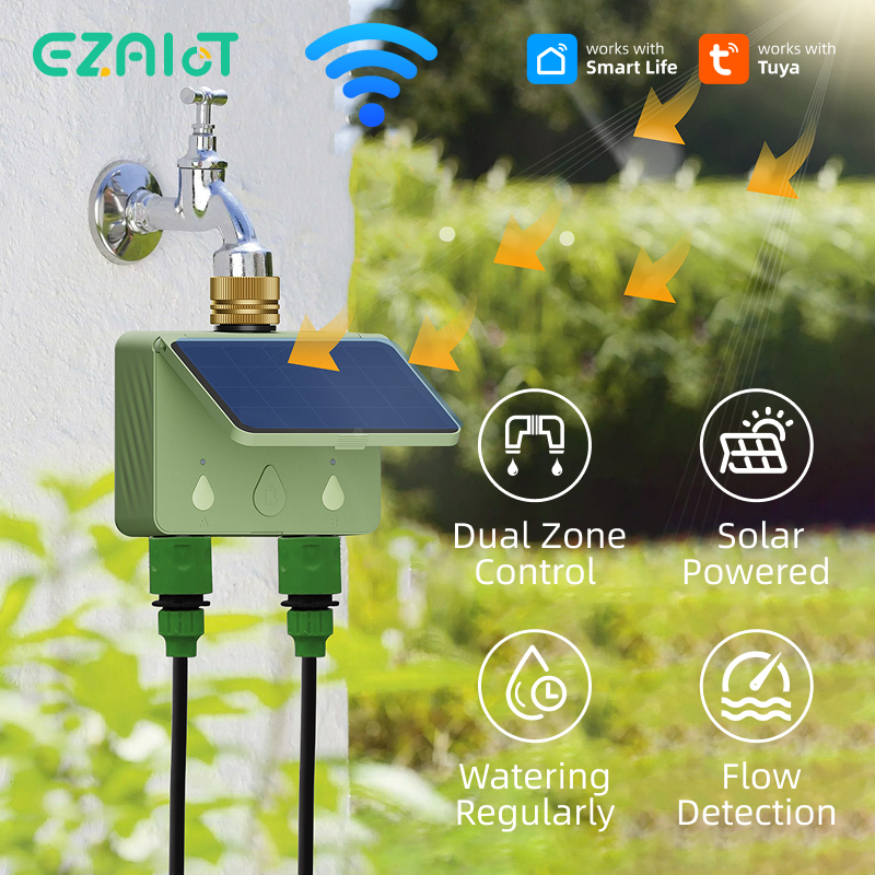 WiFi Water Timer 2 Zone Solar  - Smart Garden Devices recensione e prezzo